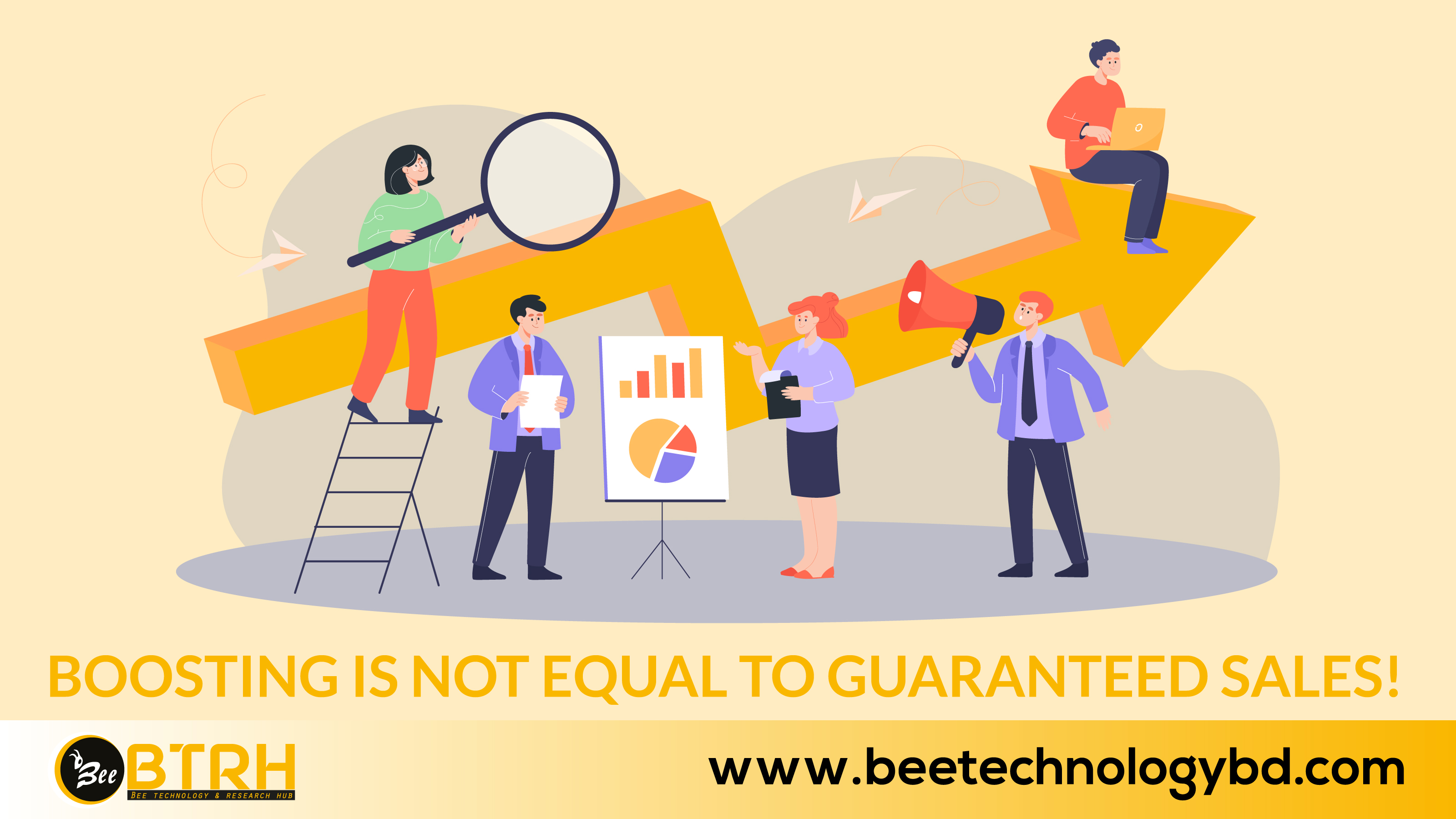 Boosting is not equal to guaranteed sales!